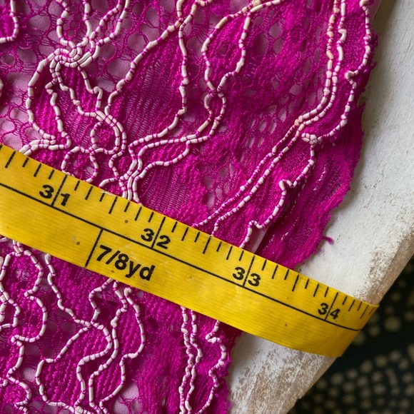 CeCe lace mini dress fun flirty sheath fuchsia pink Cynthia Steffe sz 2 EUC - Picture 11 of 13